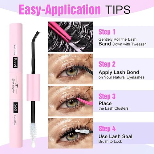High volume 50D Density cluster eyelashes