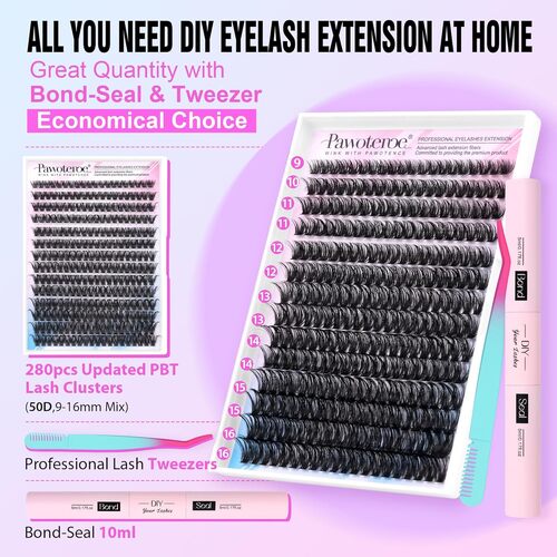 High volume 50D Density cluster eyelashes